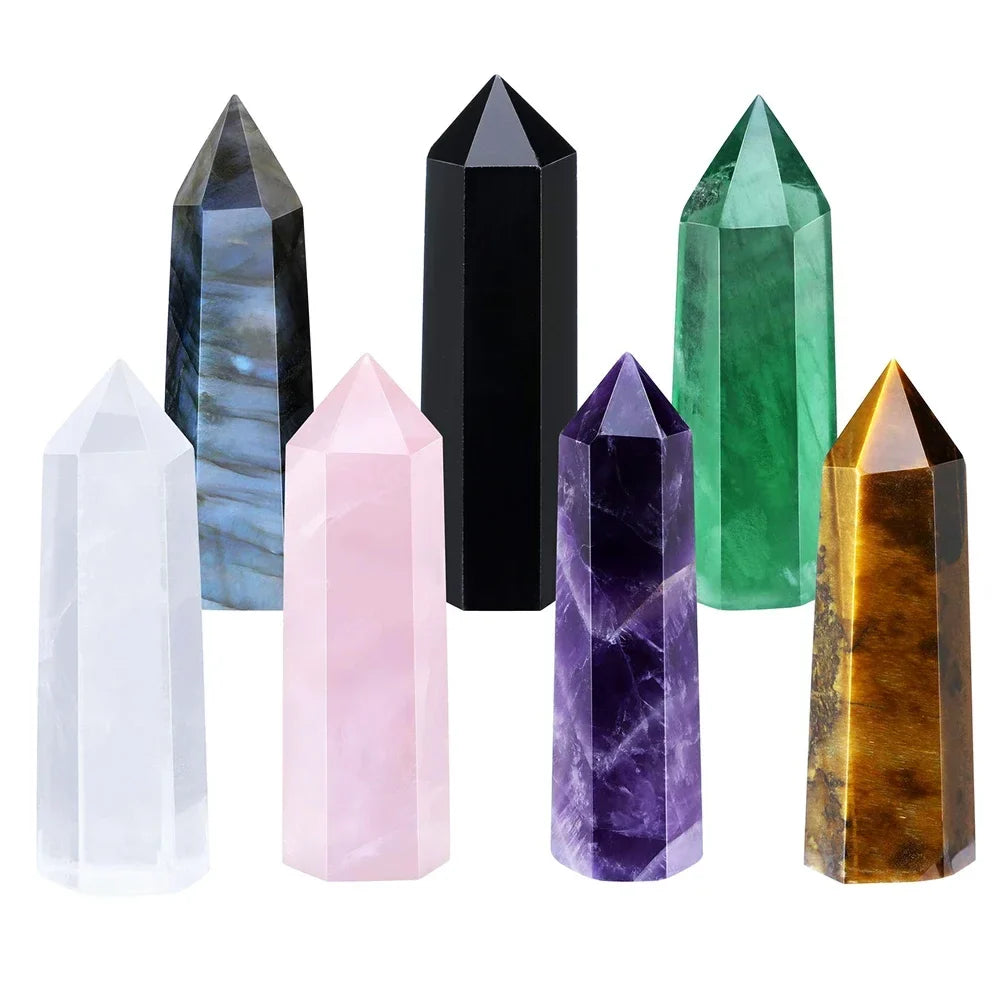 Crystal Obelisk Tower — Choose Your Stone & Size