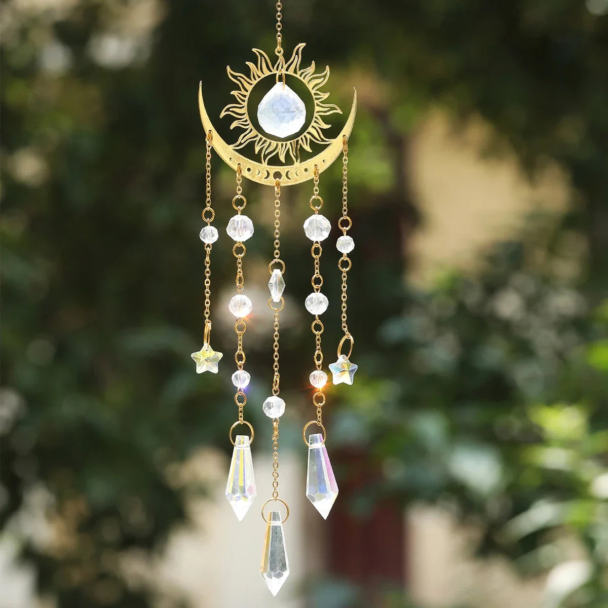 Moon Phase Crystal Suncatcher