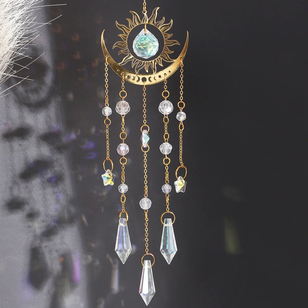Moon Phase Crystal Suncatcher
