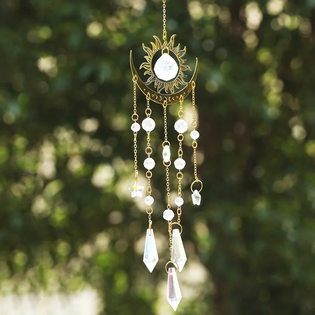 Moon Phase Crystal Suncatcher