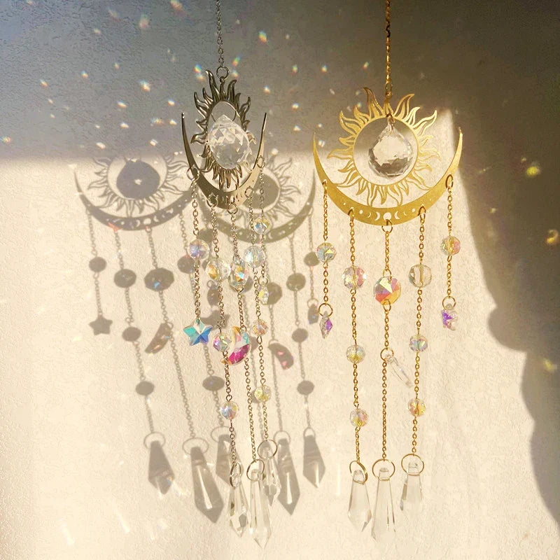 Moon Phase Crystal Suncatcher