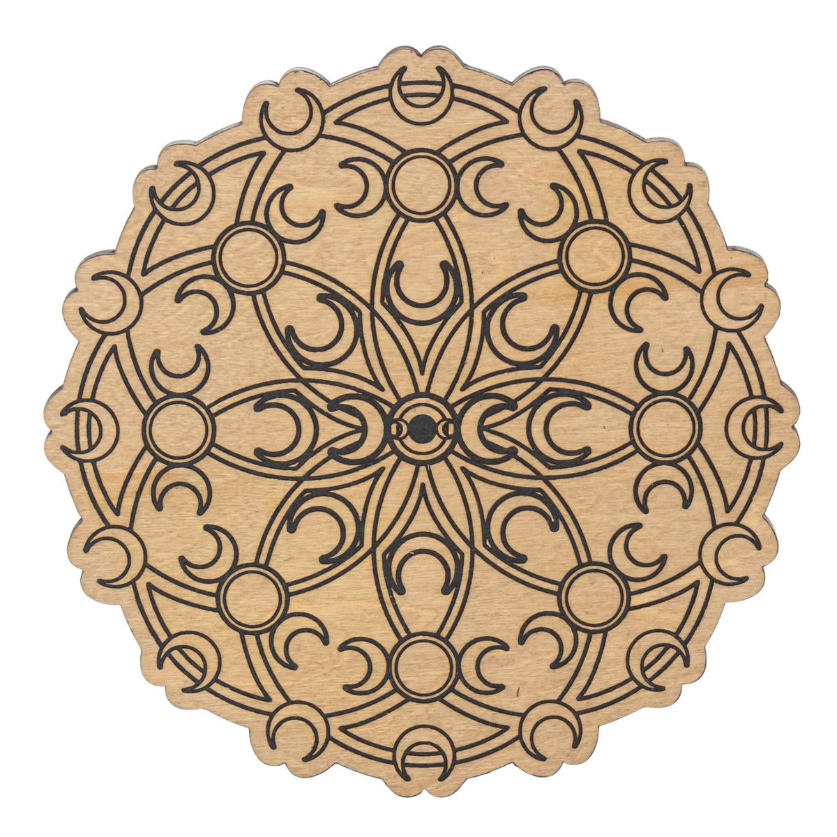 Triple Moon Crystal Grid — 6.25 in