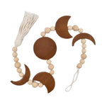 Wooden Moon Phase Wall Hanging Garland