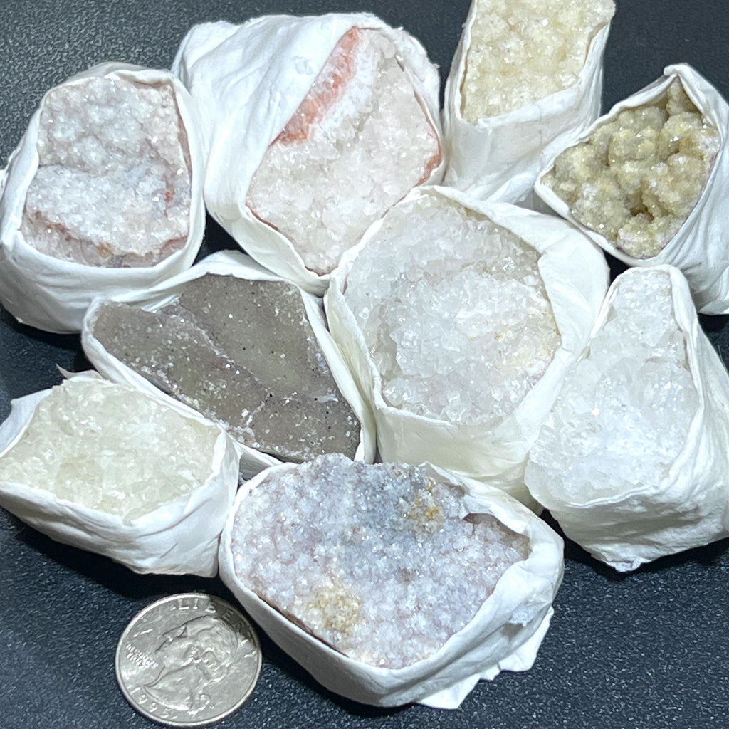 Assorted Druzy Crystal Clusters — Choose Your Pack