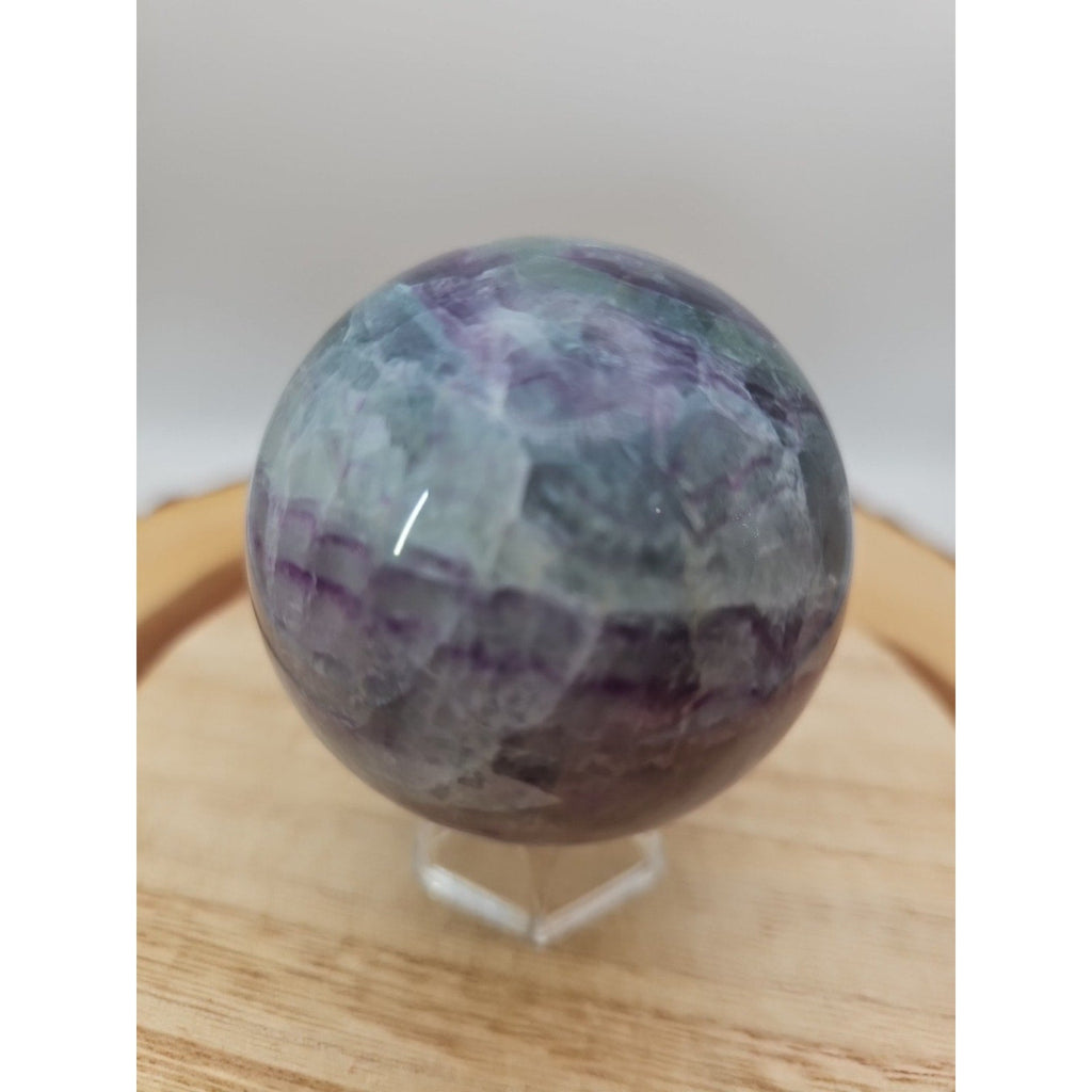 Rainbow Fluorite Crystal Sphere – 1.09 lb Madagascar