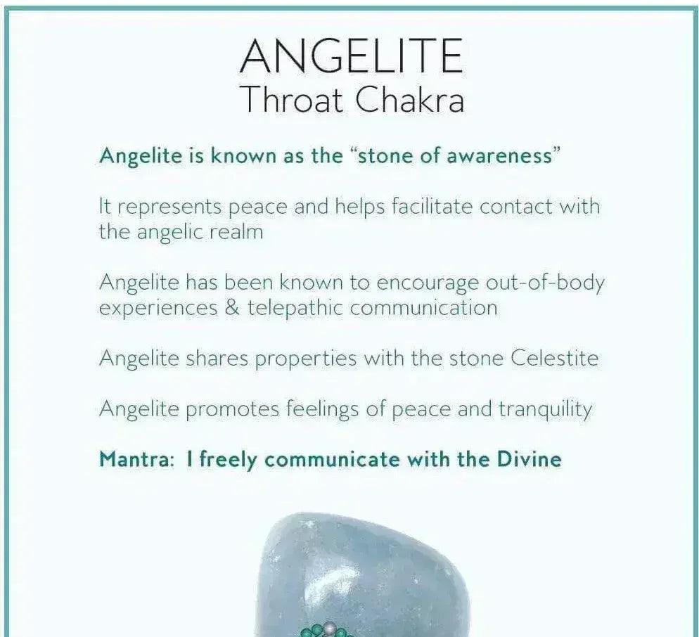 Angelite & Clear Quartz Bracelet
