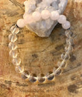 Rose Quartz & Clear Quartz Bracelet