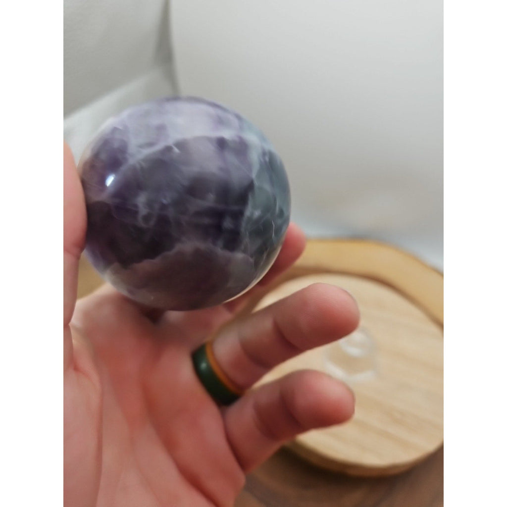 Rainbow Fluorite Crystal Sphere – 1.09 lb Madagascar
