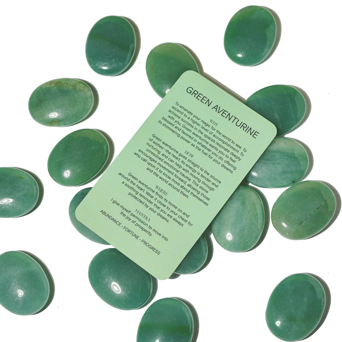 Green Aventurine Palm Stone