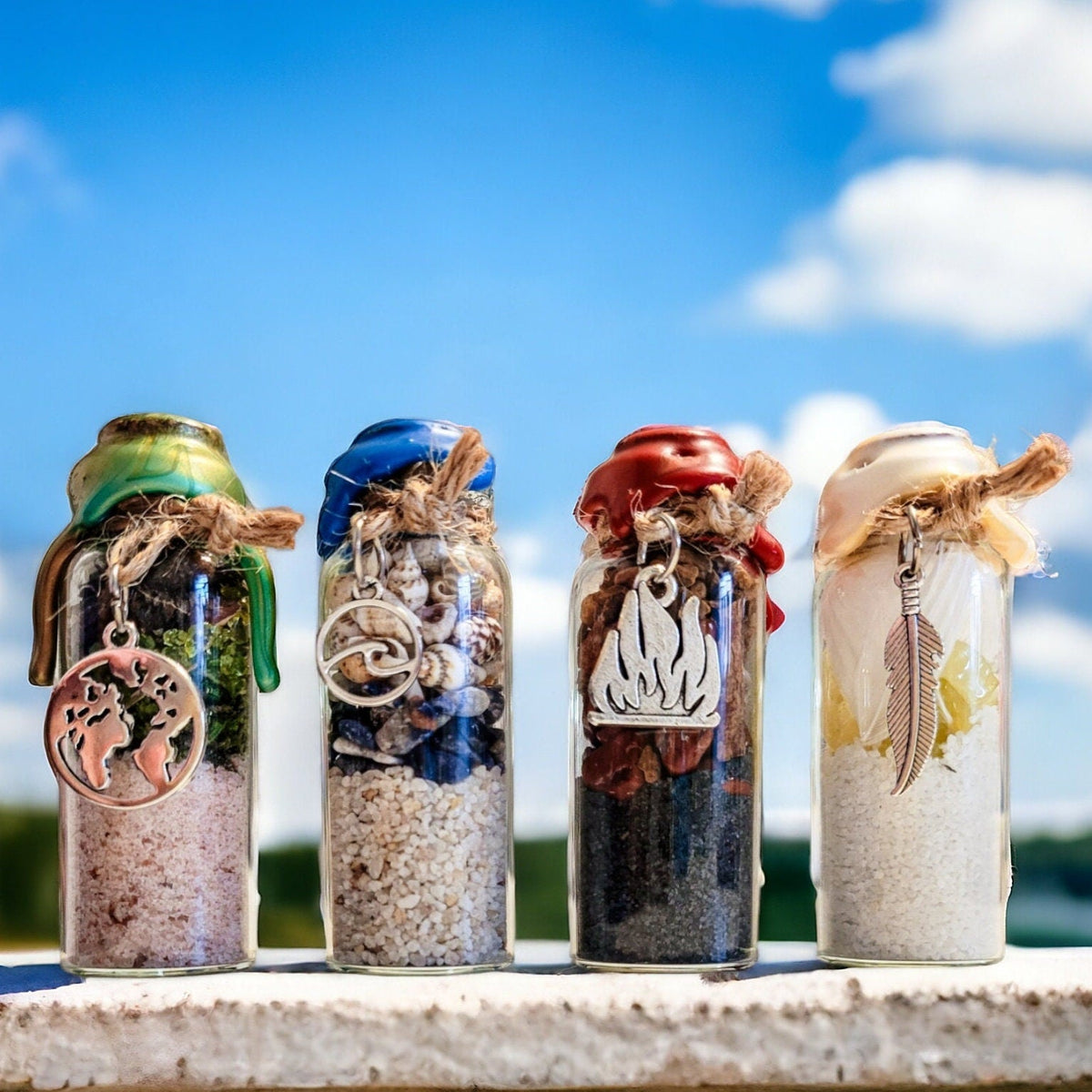 Four Elements Spell Jar Set — 4 Jars