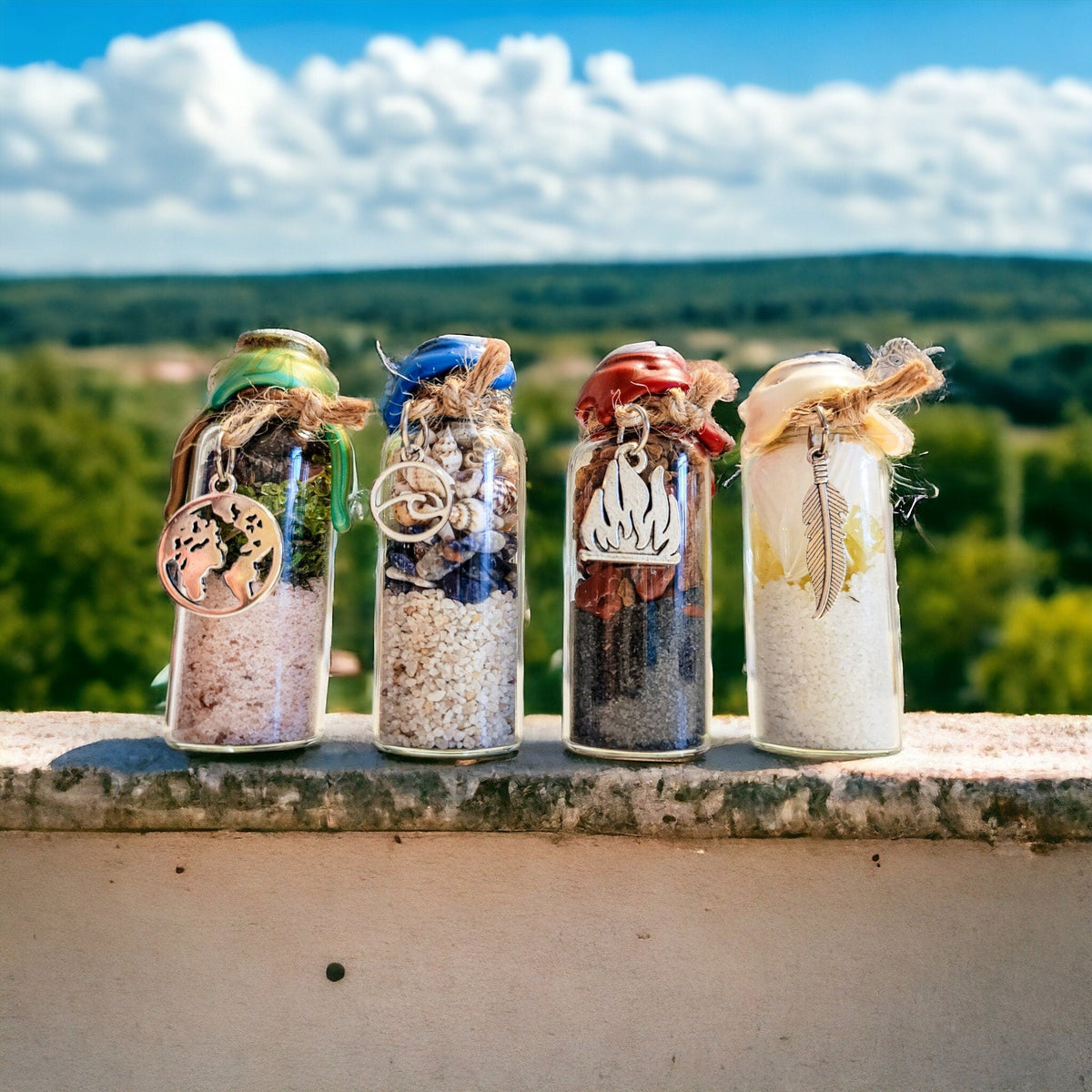 Four Elements Spell Jar Set — 4 Jars