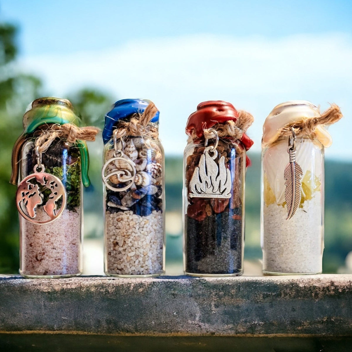 Four Elements Spell Jar Set — 4 Jars