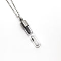 Space Time Hourglass Necklace with Meteorite Dust