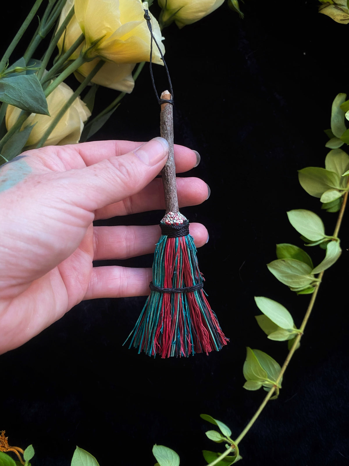 Miniature Besom Broom — 3–5 in