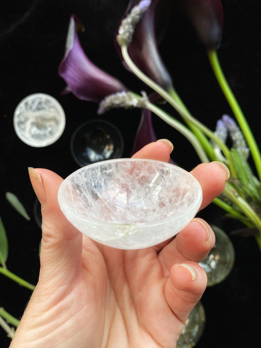 Carved Crystal Bowl — 2 or 3 in
